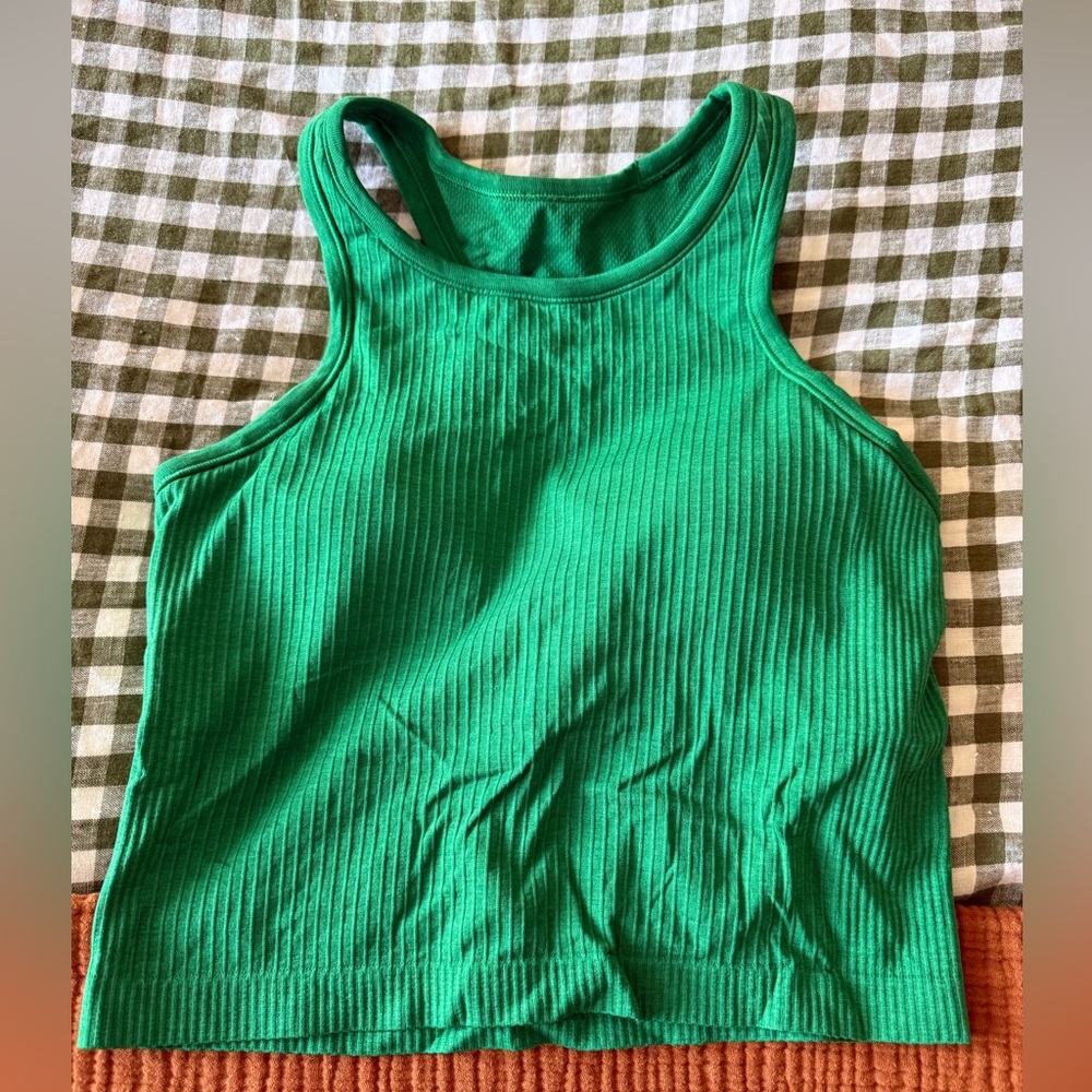Lululemon Ebb to Street Cropped Razor Back Tank Top
